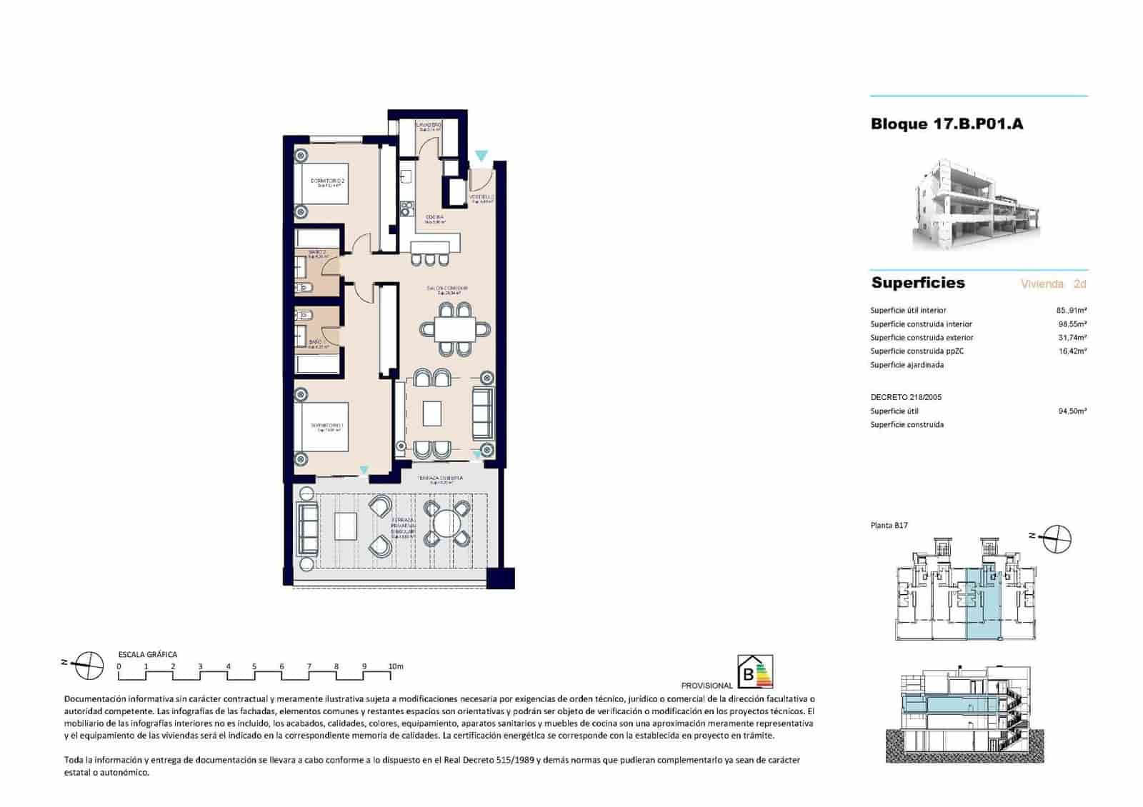 2 soverom Leilighet til salgs i New Golden Mile med svømmebasseng garasje - € 434 000 (Ref: 10112685)