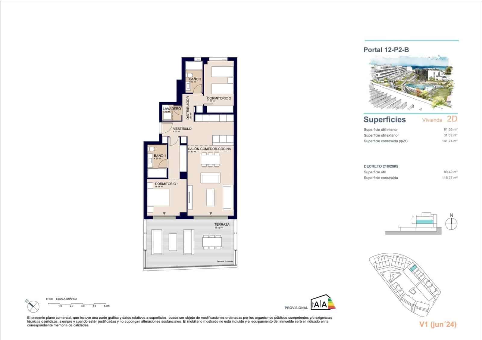 2 soverom Leilighet til salgs i Estepona med svømmebasseng garasje - € 480 000 (Ref: 10112727)