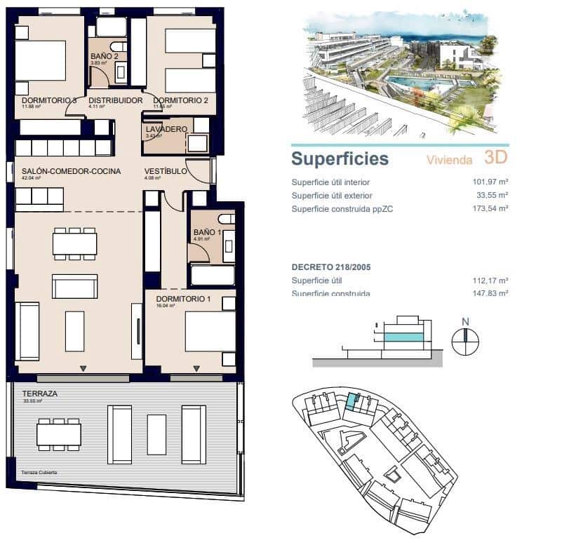 3 slaapkamer Appartement te koop in Estepona met zwembad garage - € 565.000 (Ref: 10112728)