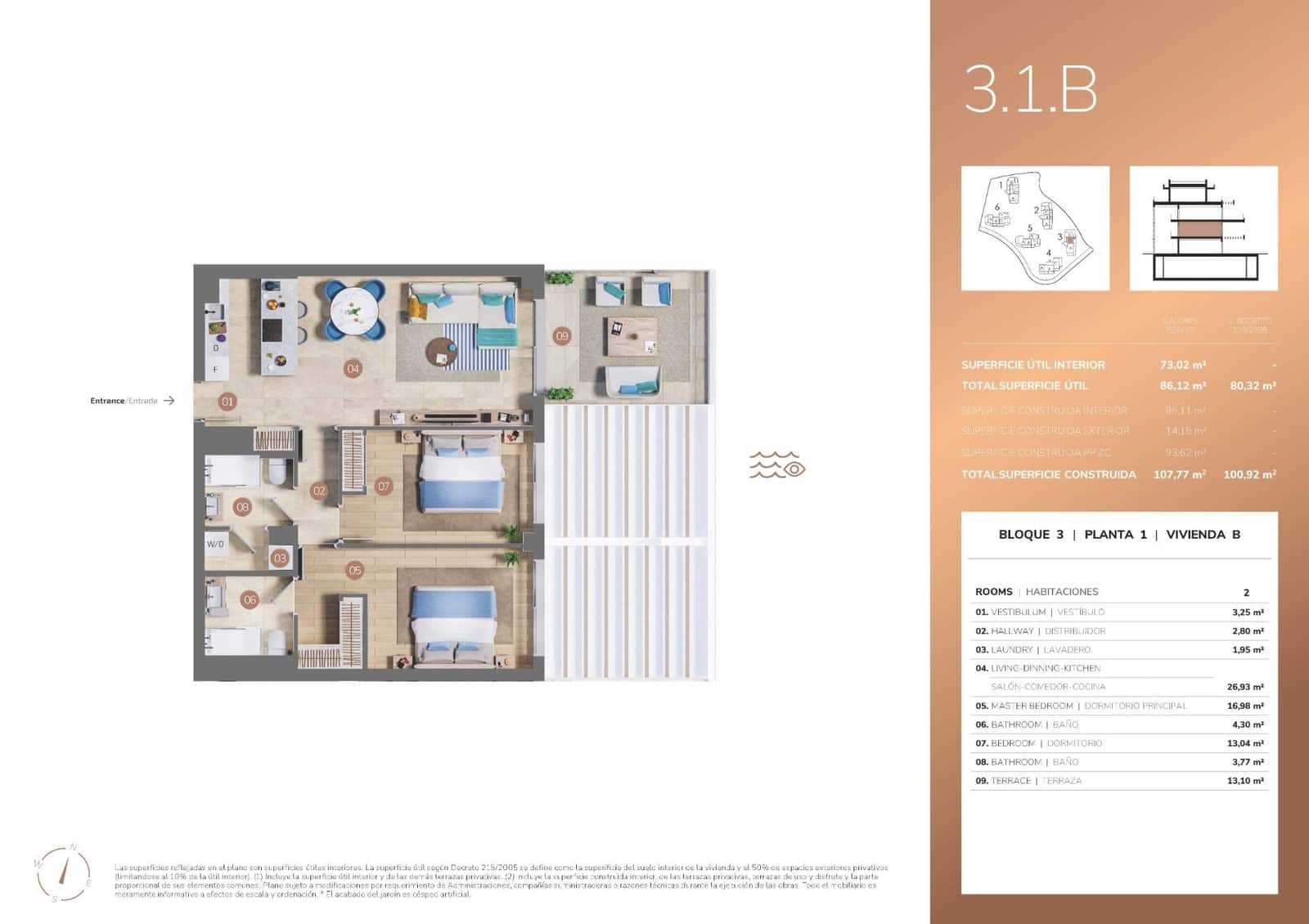 2 soverom Leilighet til salgs i Mijas med svømmebasseng garasje - € 600 000 (Ref: 10112734)
