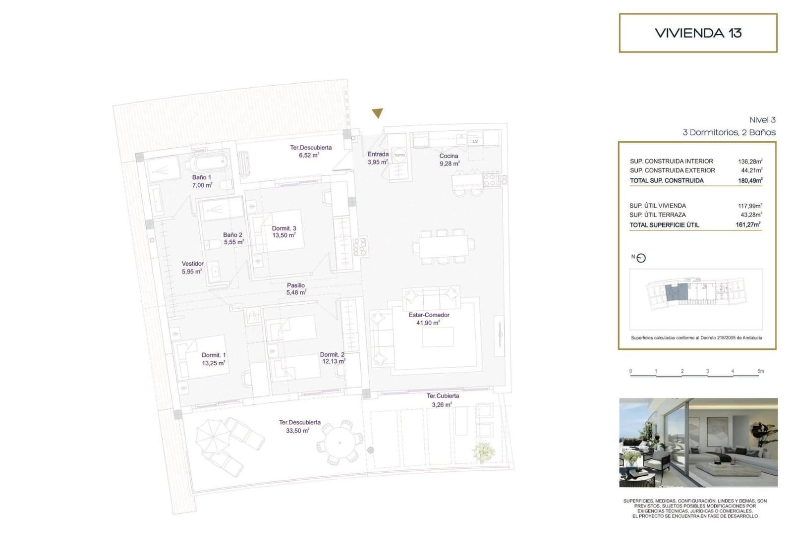 3 soveværelse Penthouse til salg i Torrequebrada med swimmingpool garage - € 1.040.000 (Ref: 10112750)