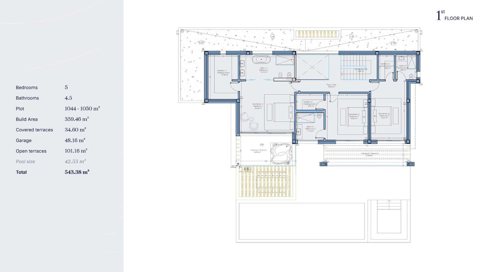 5 chambre Villa/Maison à vendre à Bel-Air avec piscine garage - 2 750 000 € (Ref: 10112811)