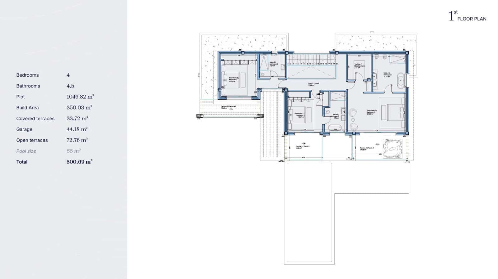 Chalet de 4 habitaciones en Bel-Air en venta con piscina garaje - 2.750.000 € (Ref: 10112814)