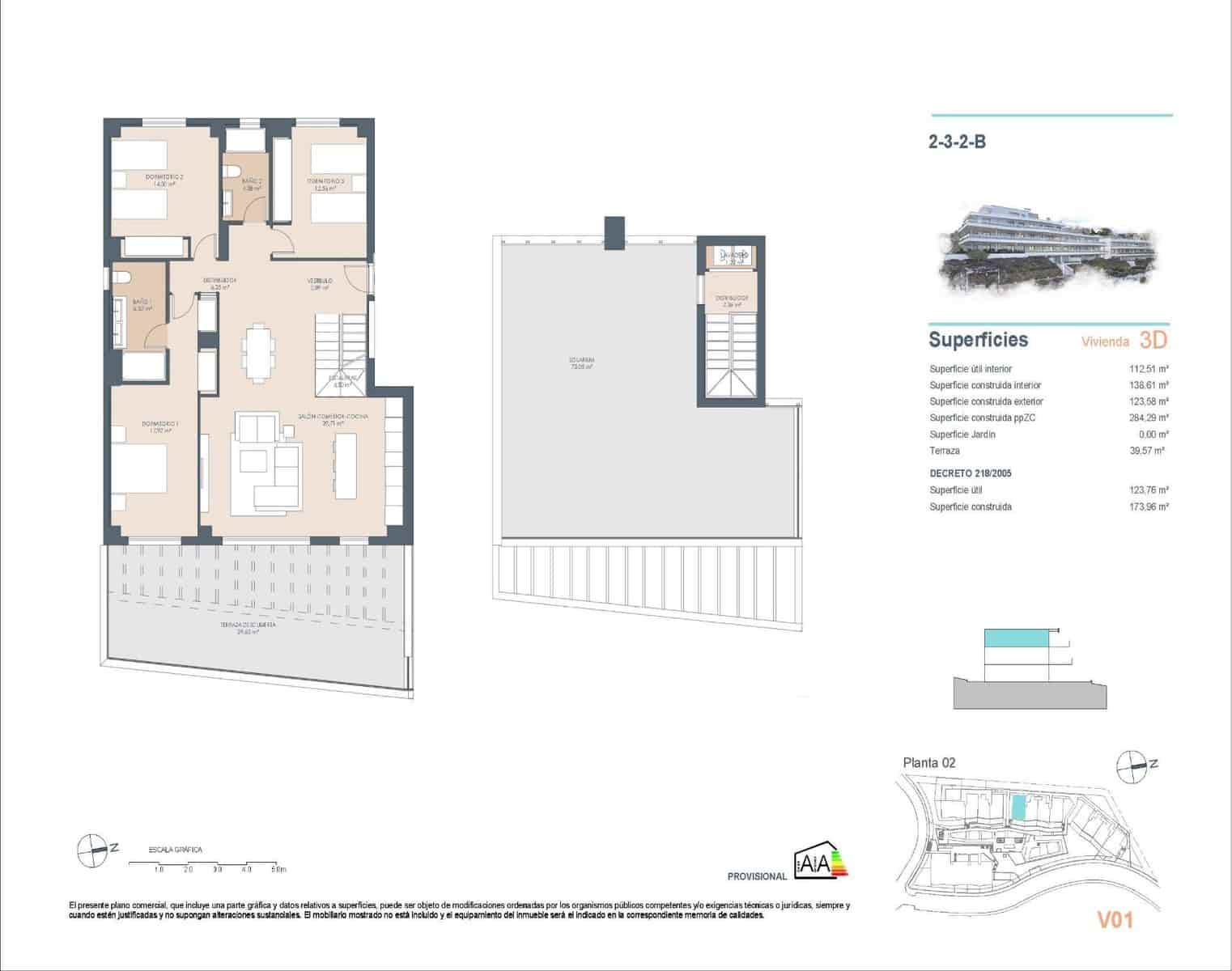 3 camera da letto Attico in vendita in New Golden Mile con piscina garage - 765.000 € (Rif: 10112860)