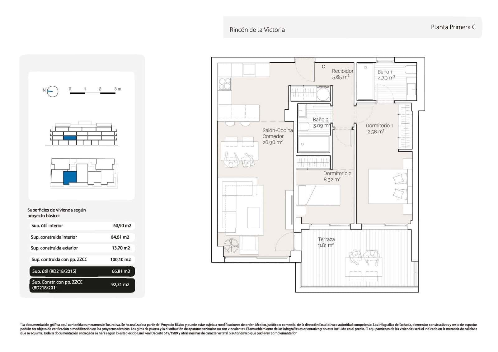 Apartamento de 2 habitaciones en Torre de Benagalbon en venta con piscina garaje - 440.000 € (Ref: 10112947)