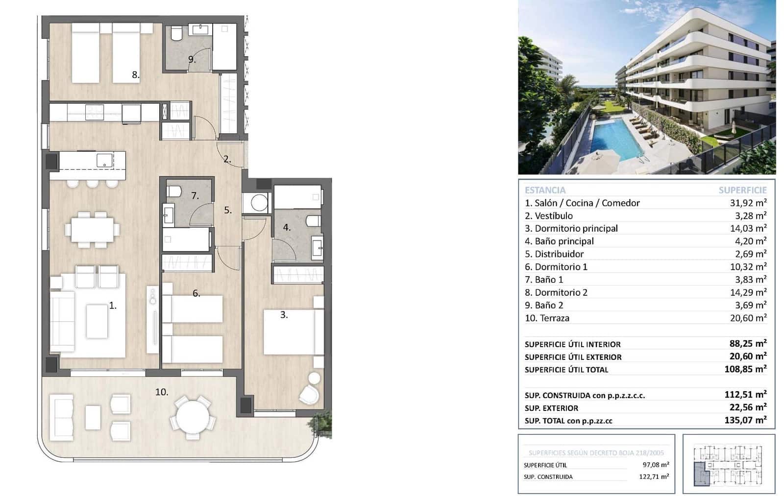 3 bedroom Apartment for sale in Torre del Mar with pool garage - € 516,000 (Ref: 10112958)