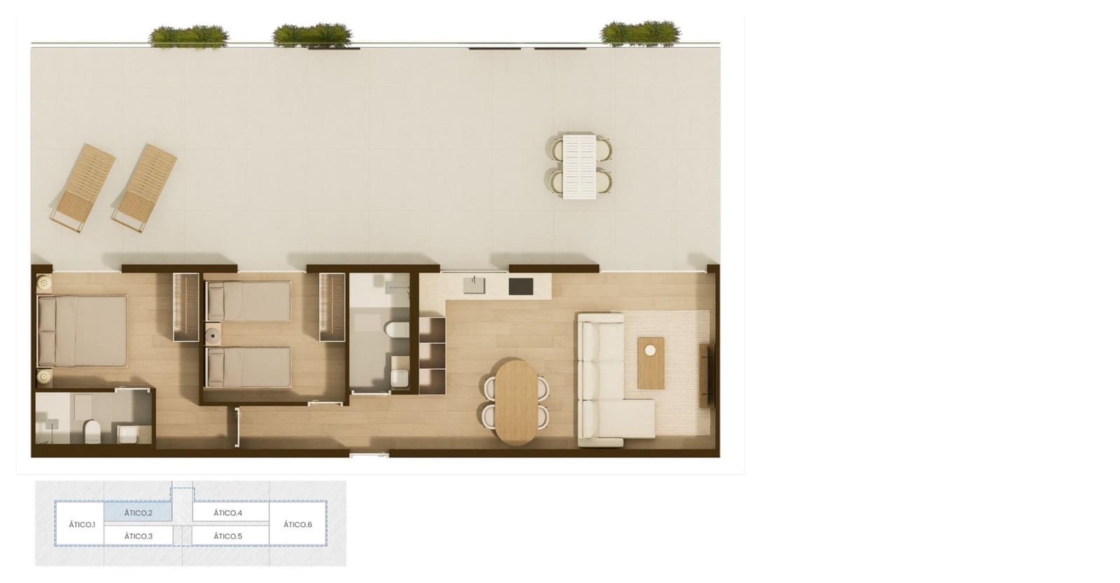2 bedroom Penthouse for sale in Moncofa with pool garage - € 339,000 (Ref: 10113009)