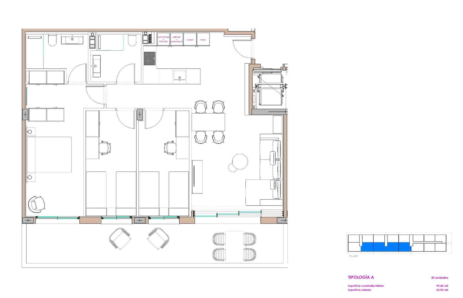 3 quarto Apartamento para venda em Moncofa com piscina garagem - 269 000 € (Ref: 10113021)