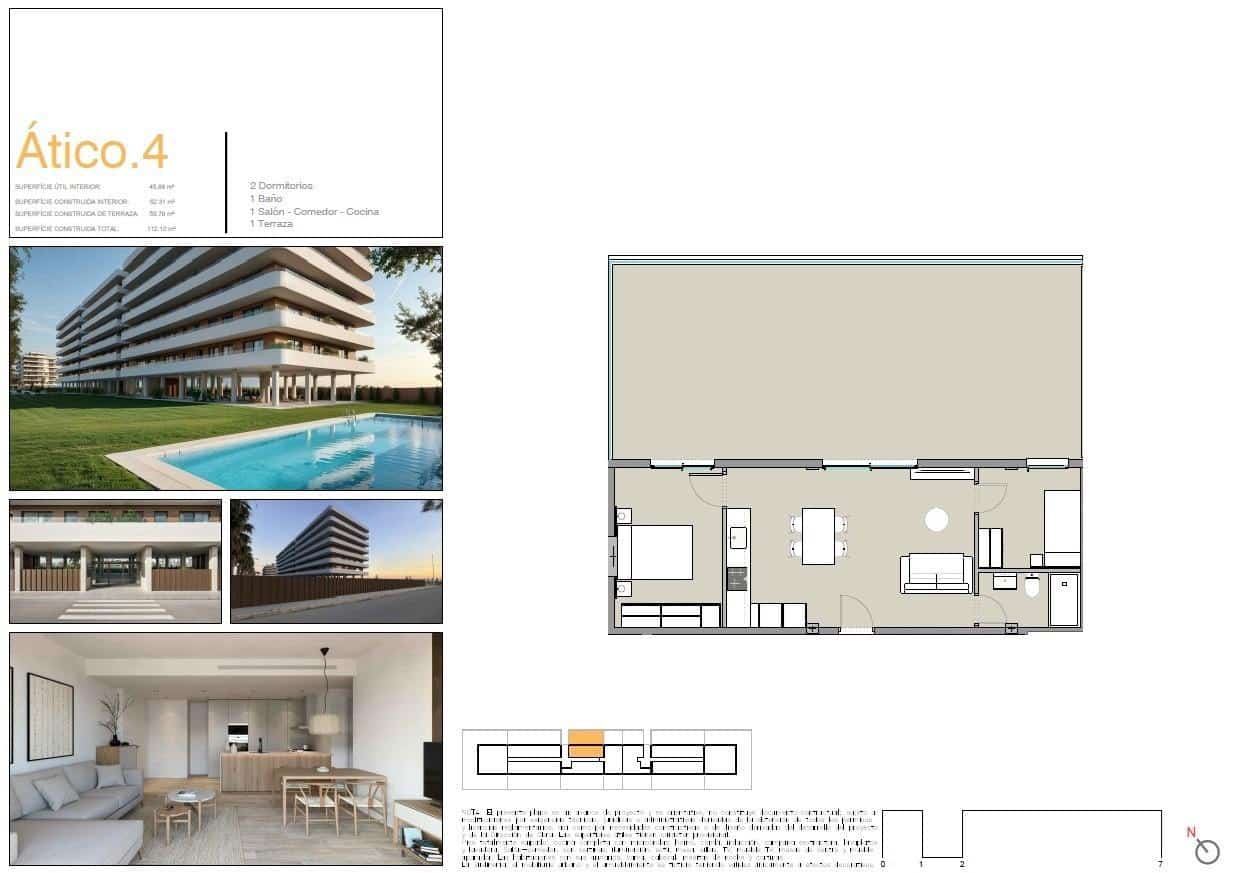2 bedroom Penthouse for sale in Moncofa with pool garage - € 347,000 (Ref: 10113096)