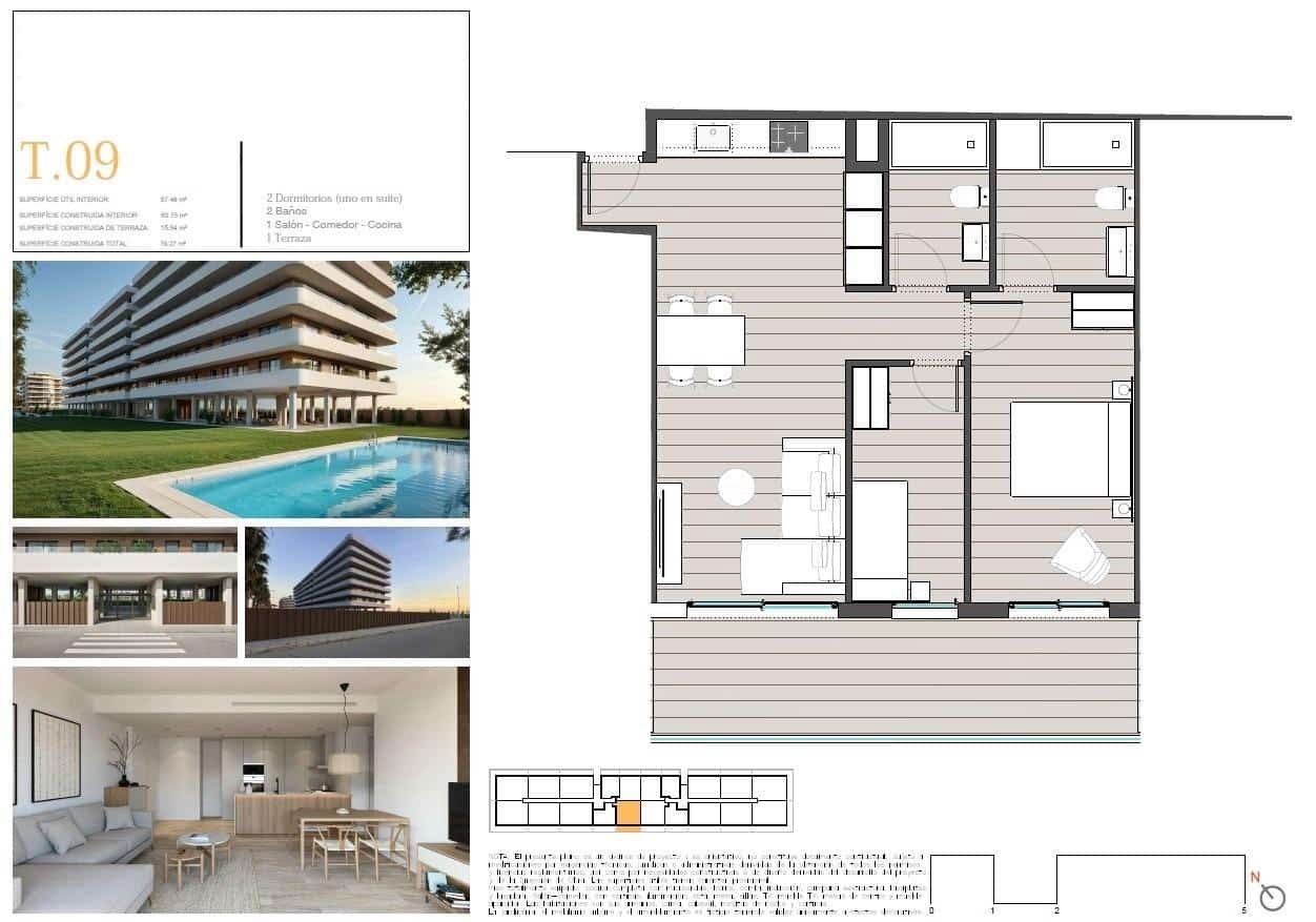 2 bedroom Apartment for sale in Moncofa with pool garage - € 294,000 (Ref: 10113099)