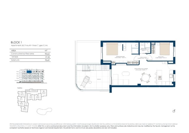 2 camera da letto Attico in vendita in El Valle Golf Resort, Murcia città con piscina garage - 465.000 € (Rif: 10113106)