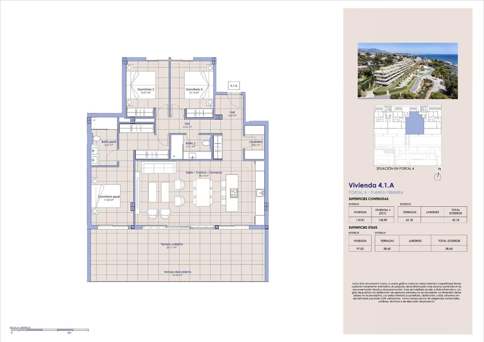 3 soverom Leilighet til salgs i Torrenueva med svømmebasseng garasje - € 1 090 000 (Ref: 10113123)