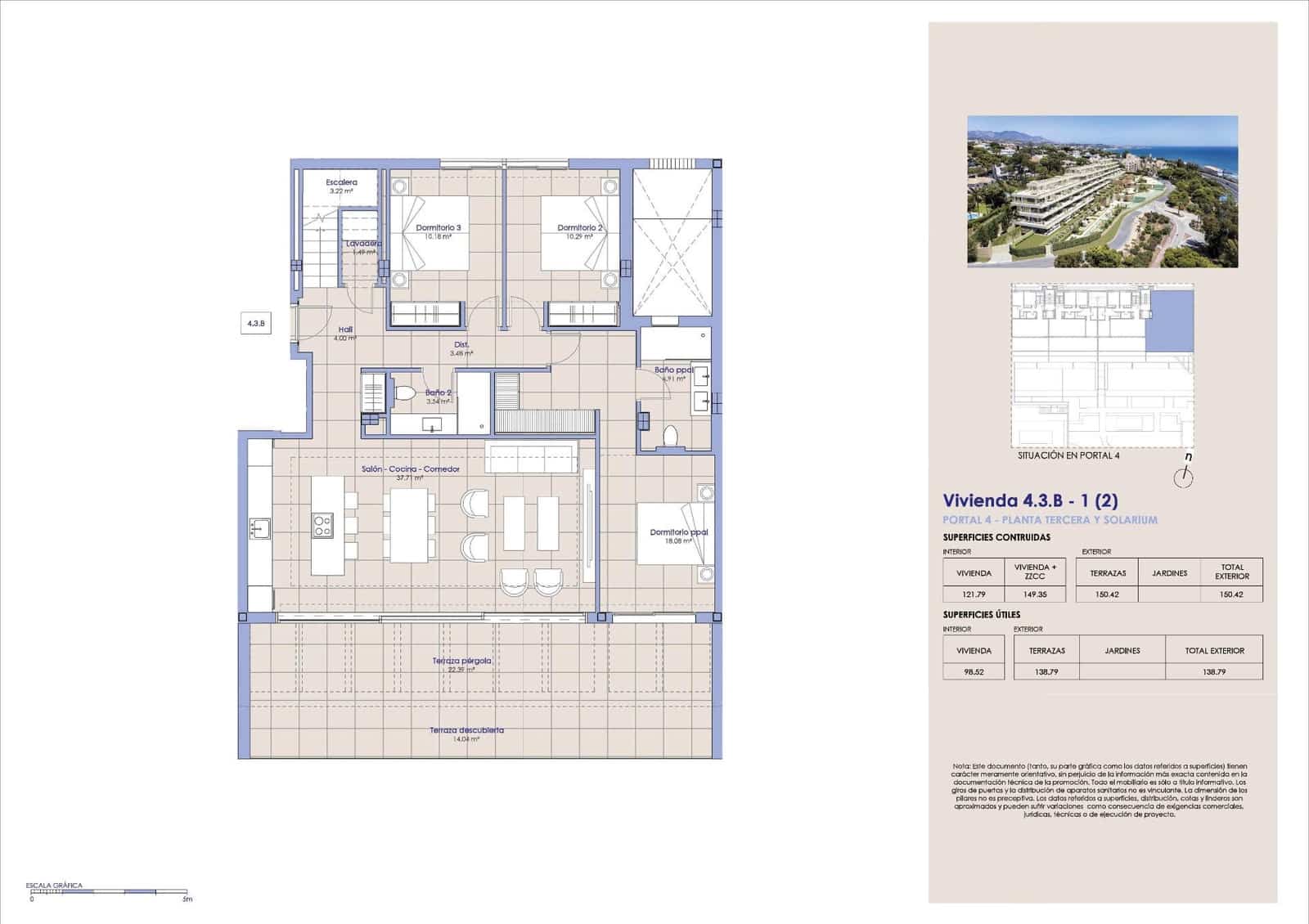 3 quarto Penthouse para venda em Torrenueva com piscina garagem - 1 445 000 € (Ref: 10113125)