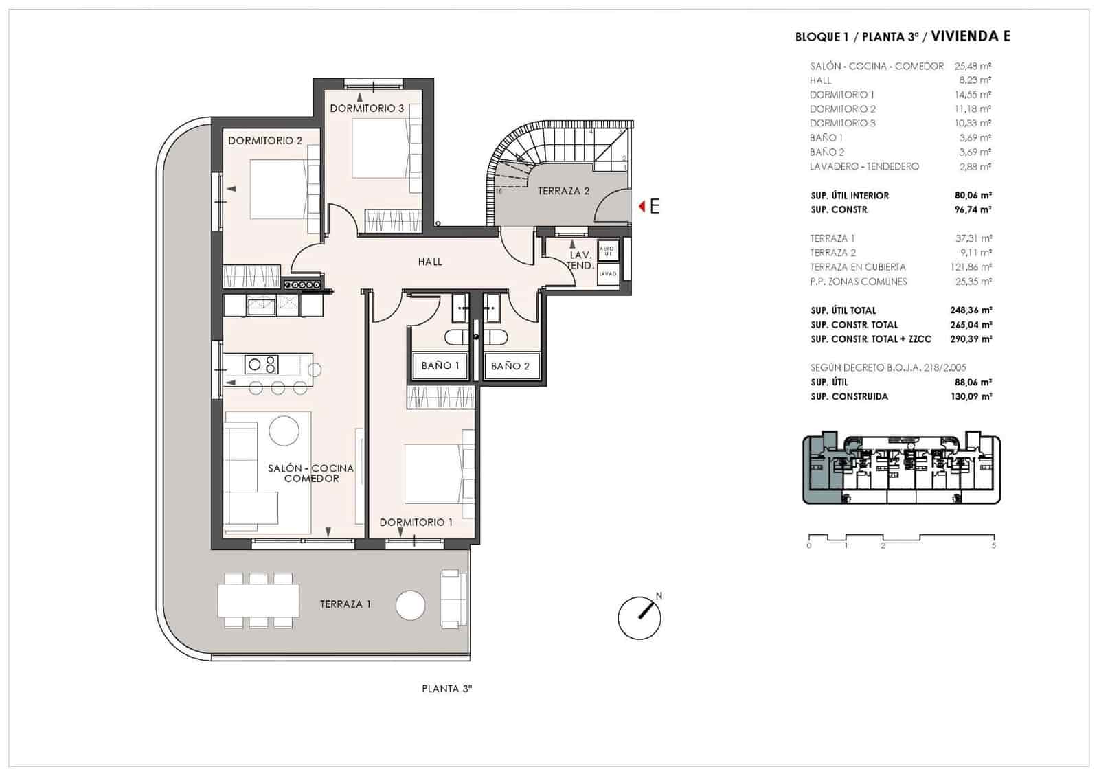 3 sypialnia Penthouse na sprzedaż w Fuengirola z basenem garażem - 580 000 € (Ref: 10113129)