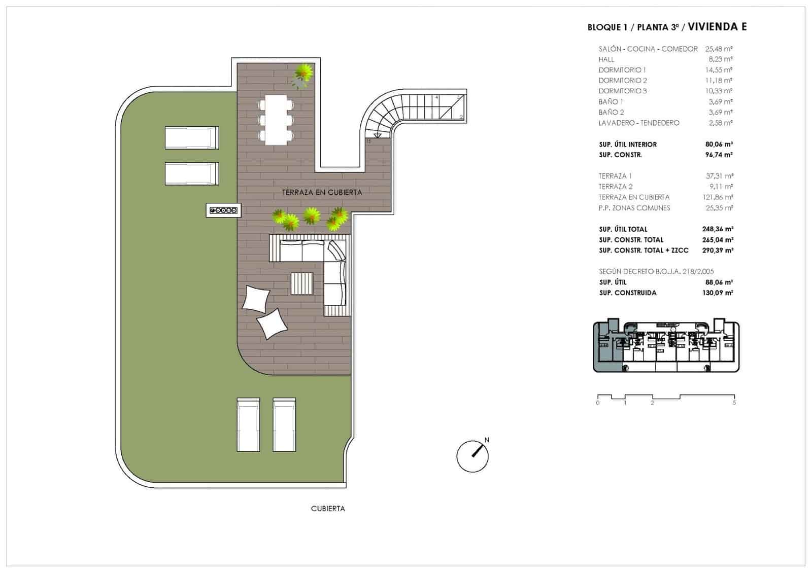 3 sypialnia Penthouse na sprzedaż w Fuengirola z basenem garażem - 580 000 € (Ref: 10113129)