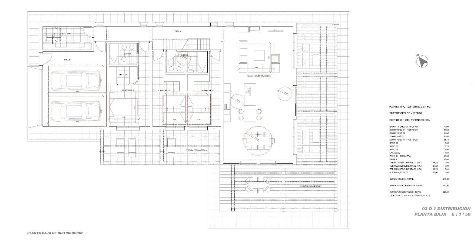 4 sovrum Villa till salu i Pinoso med pool garage - 600 000 € (Ref: 10133795)