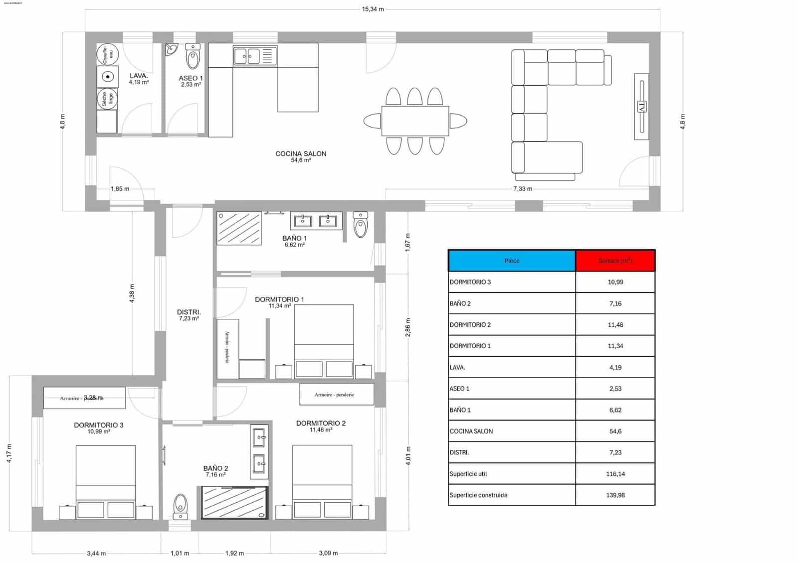 3 soveværelse Villa til salg i Pinoso med swimmingpool garage - € 434.950 (Ref: 10133798)