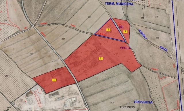 Teren niezagospodarowany na sprzedaż w Yecla - 142 500 € (Ref: 8845953)