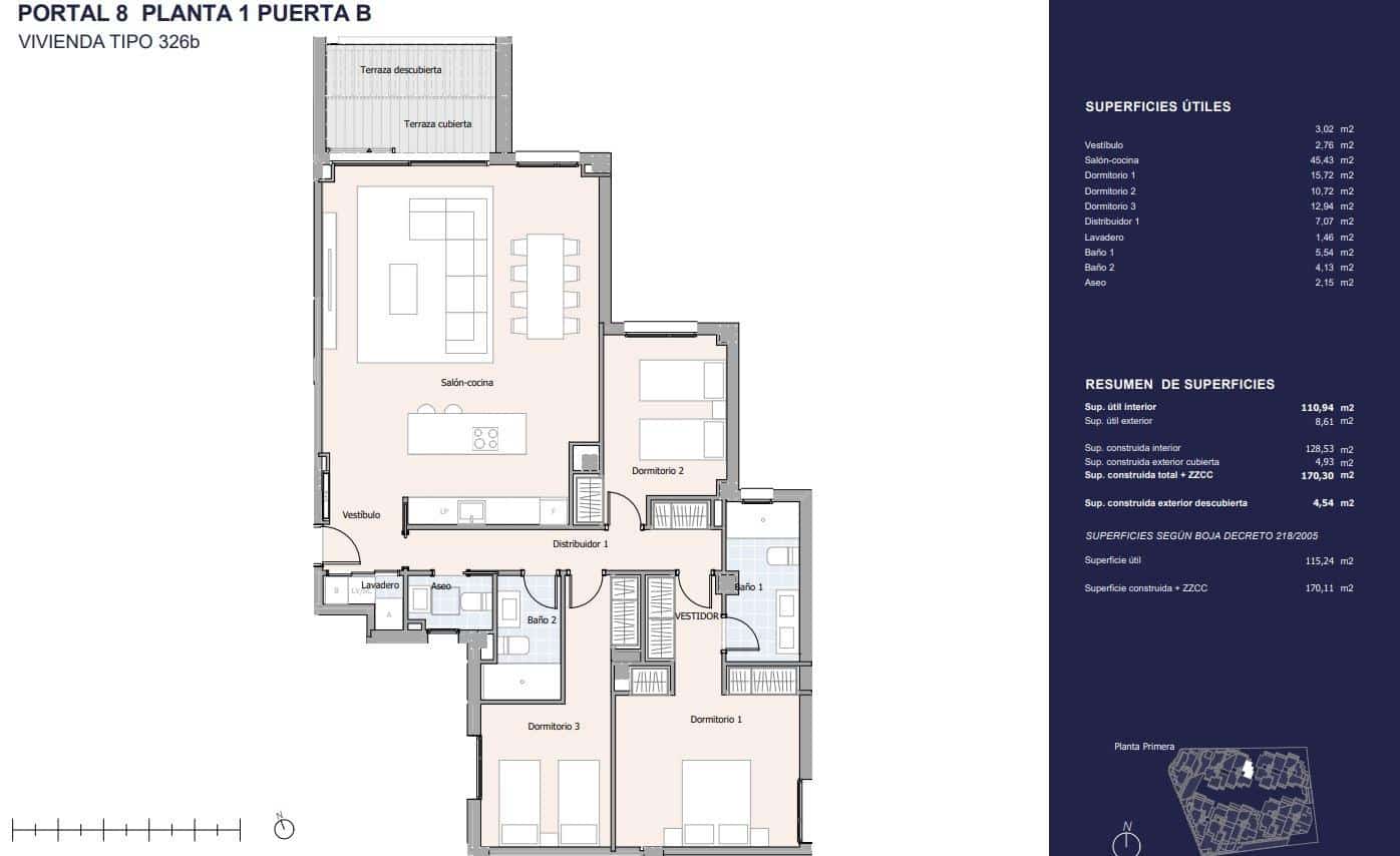 Apartamento de 3 habitaciones en Nueva Andalucia en venta con piscina - 950.000 € (Ref: 8845965)