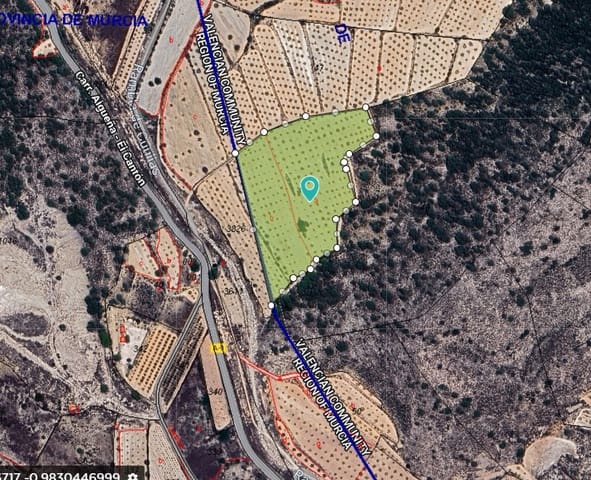 Ubebygd land til salgs i Orihuela - € 36 000 (Ref: 8927143)