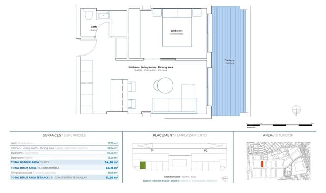 Apartamento de 1 habitación en Las Lagunas de Mijas, Mijas en venta con piscina garaje - 251.600 € (Ref: 9025451)