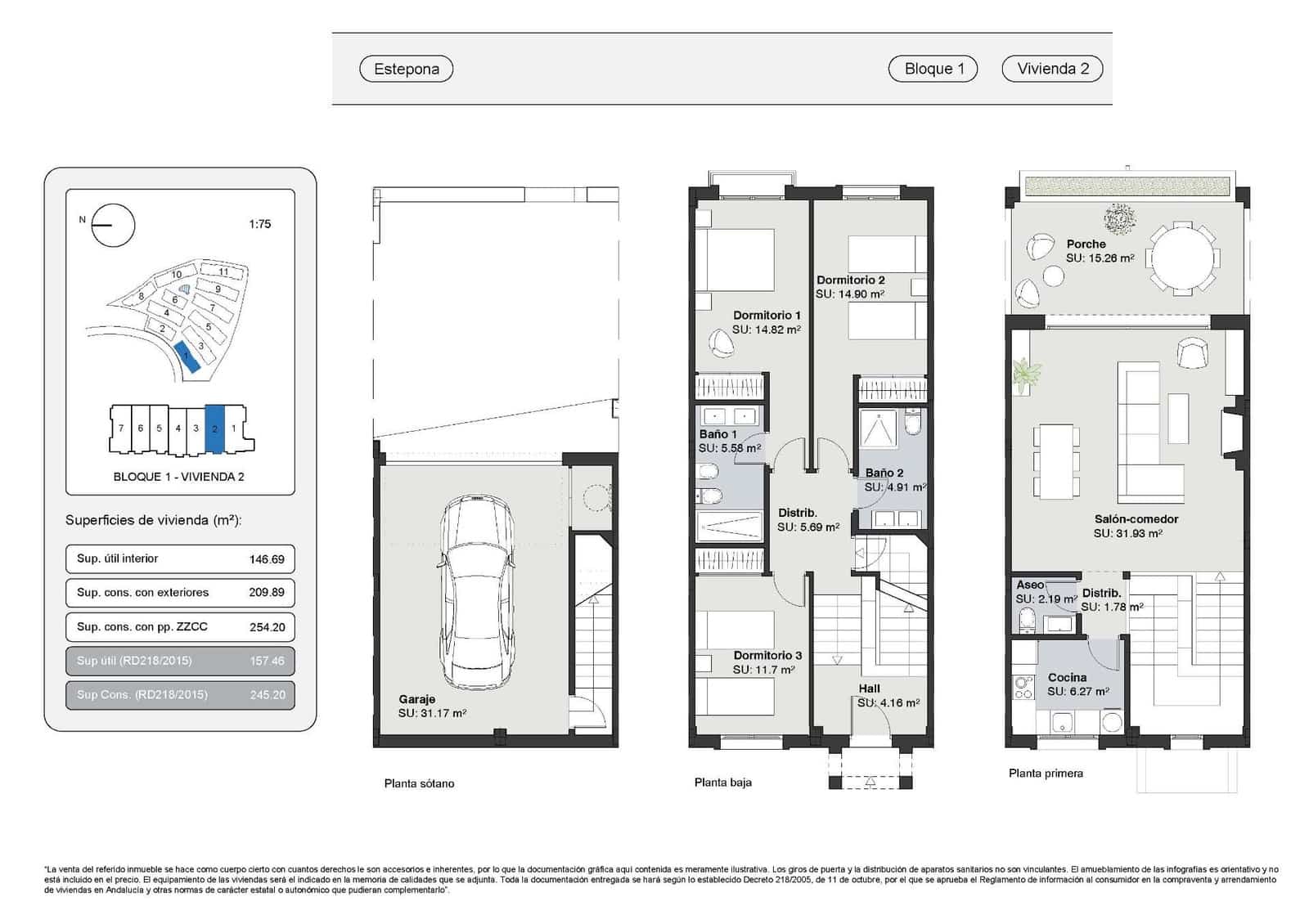Casa de 3 habitaciones en Estepona en venta con piscina garaje - 470.250 € (Ref: 9025453)