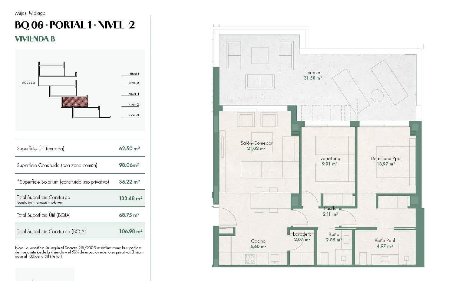 2 chambre Appartement à vendre à Mijas avec piscine garage - 550 000 € (Ref: 9025458)