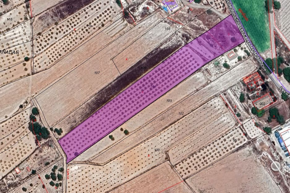 Ubebygd land til salgs i Monovar / Monover - € 45 500 (Ref: 9049149)