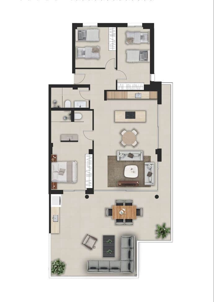 2 soveværelse Penthouse til salg i La Sella med swimmingpool garage - € 570.000 (Ref: 9379716)