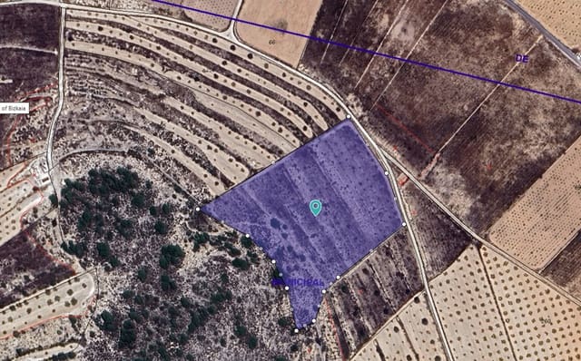 Rakentamaton maa myytävänä paikassa Cañada de la Lena, Abanilla - 32 995 € (Ref: 9453621)