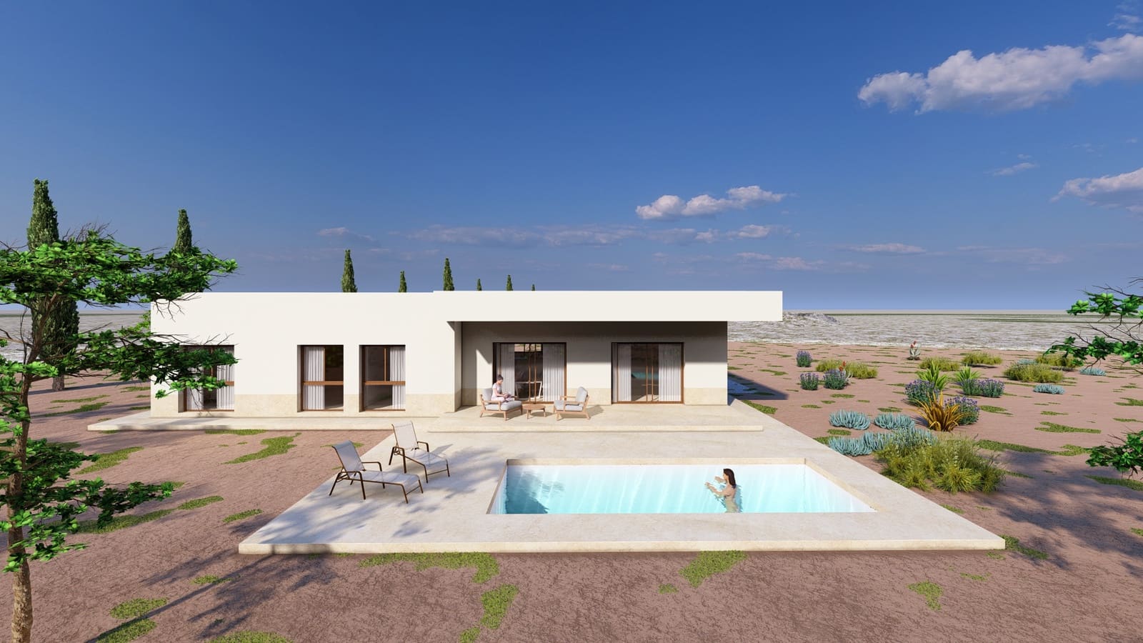 3 sypialnia Willa na sprzedaż w Monovar / Monover z basenem - 395 000 € (Ref: 9566416)