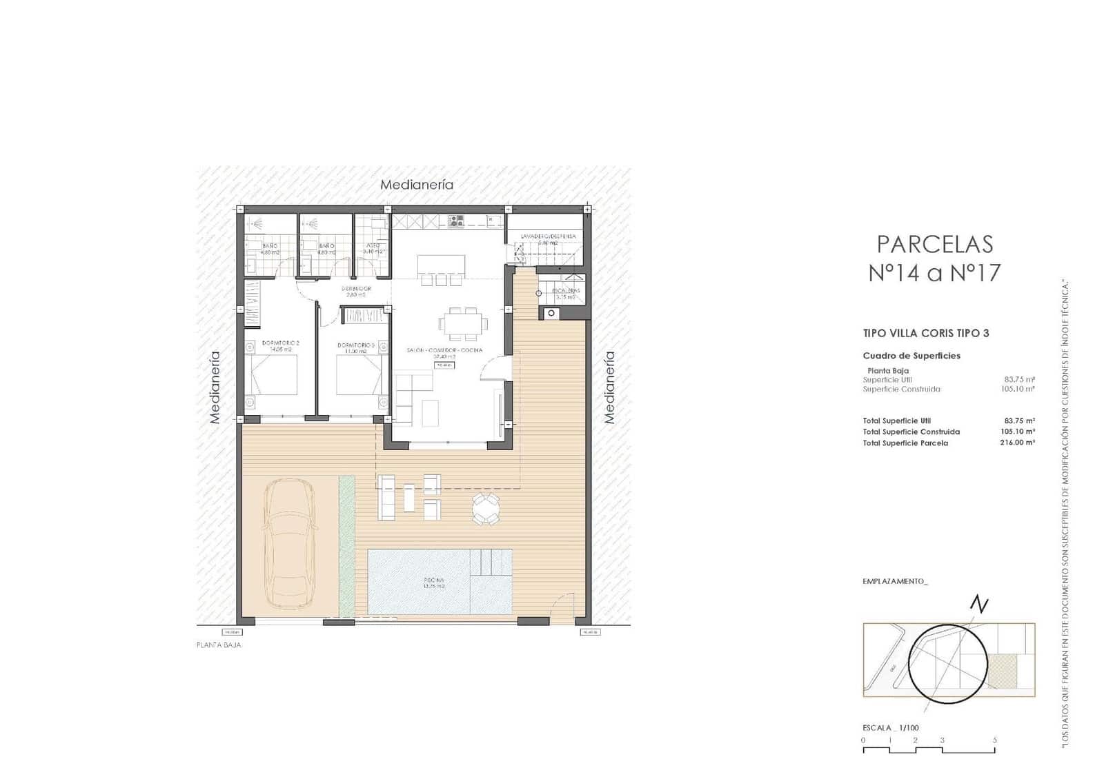 2 soverom Villa til salgs i San Juan de los Terreros med svømmebasseng garasje - € 349 500 (Ref: 9674695)