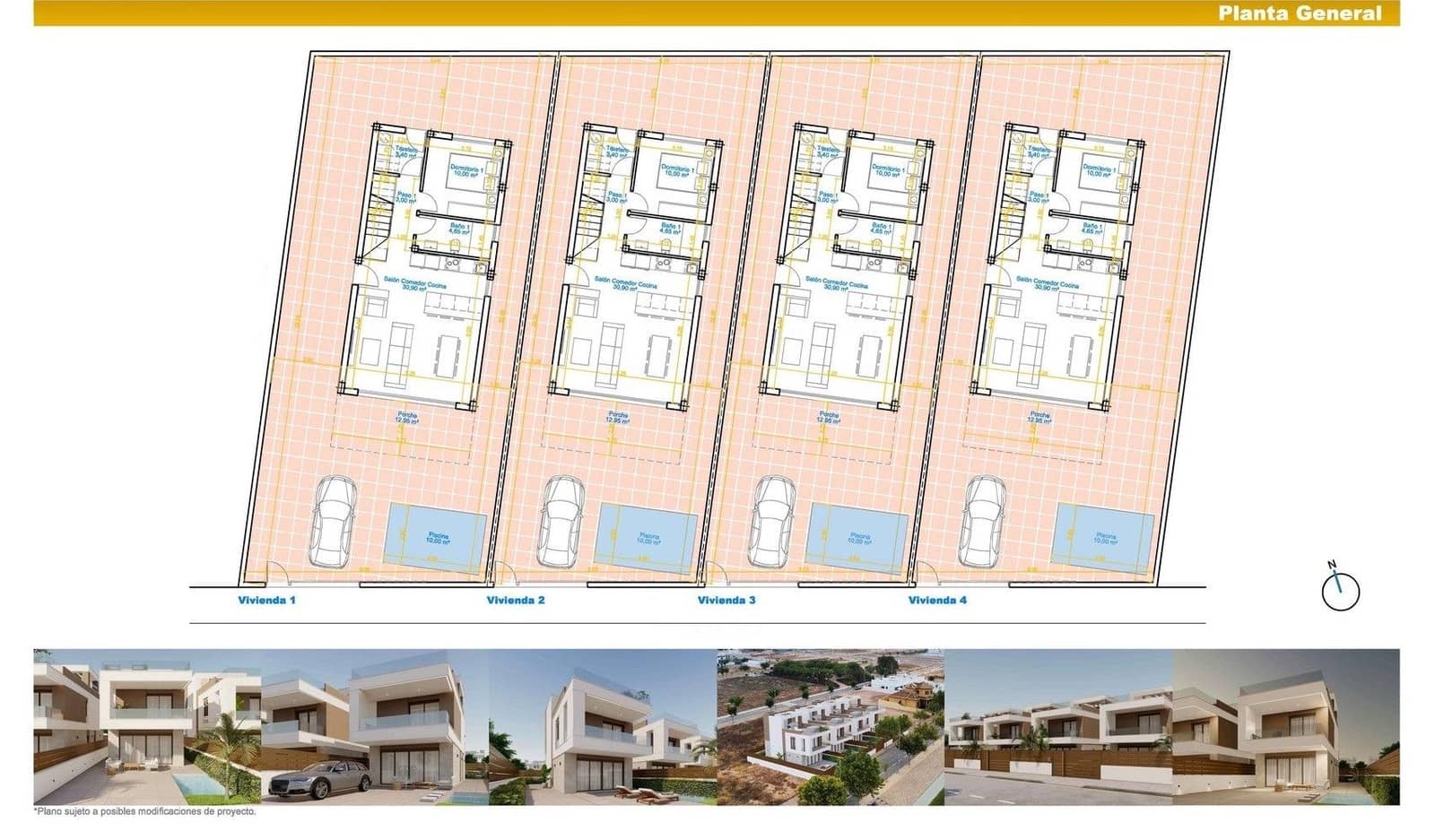 3 sovrum Villa till salu i Pilar de la Horadada med pool garage - 550 000 € (Ref: 9713207)