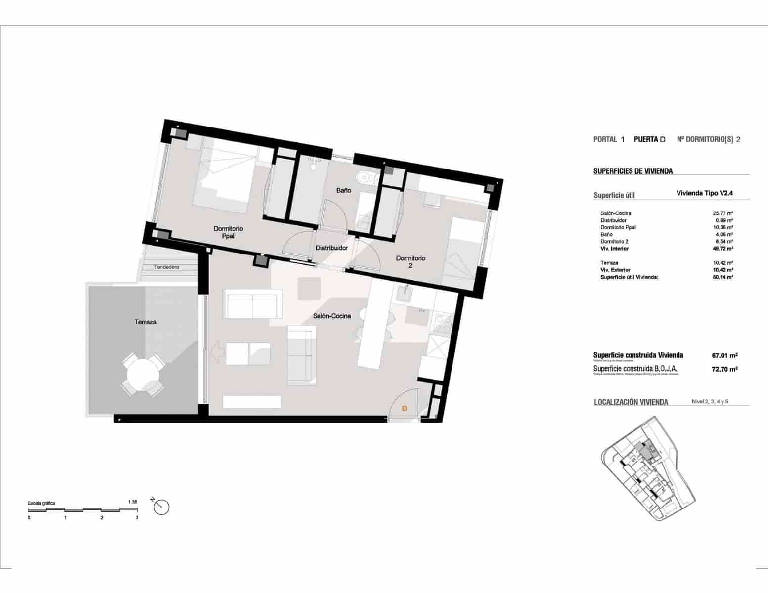 2 Zimmer Apartment zu verkaufen in Estepona mit Pool Garage - 487.700 € (Ref: 9801591)