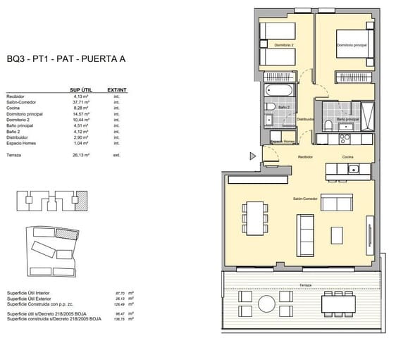 2 sovrum Takvåning till salu i Estepona med pool garage - 455 000 € (Ref: 9801602)