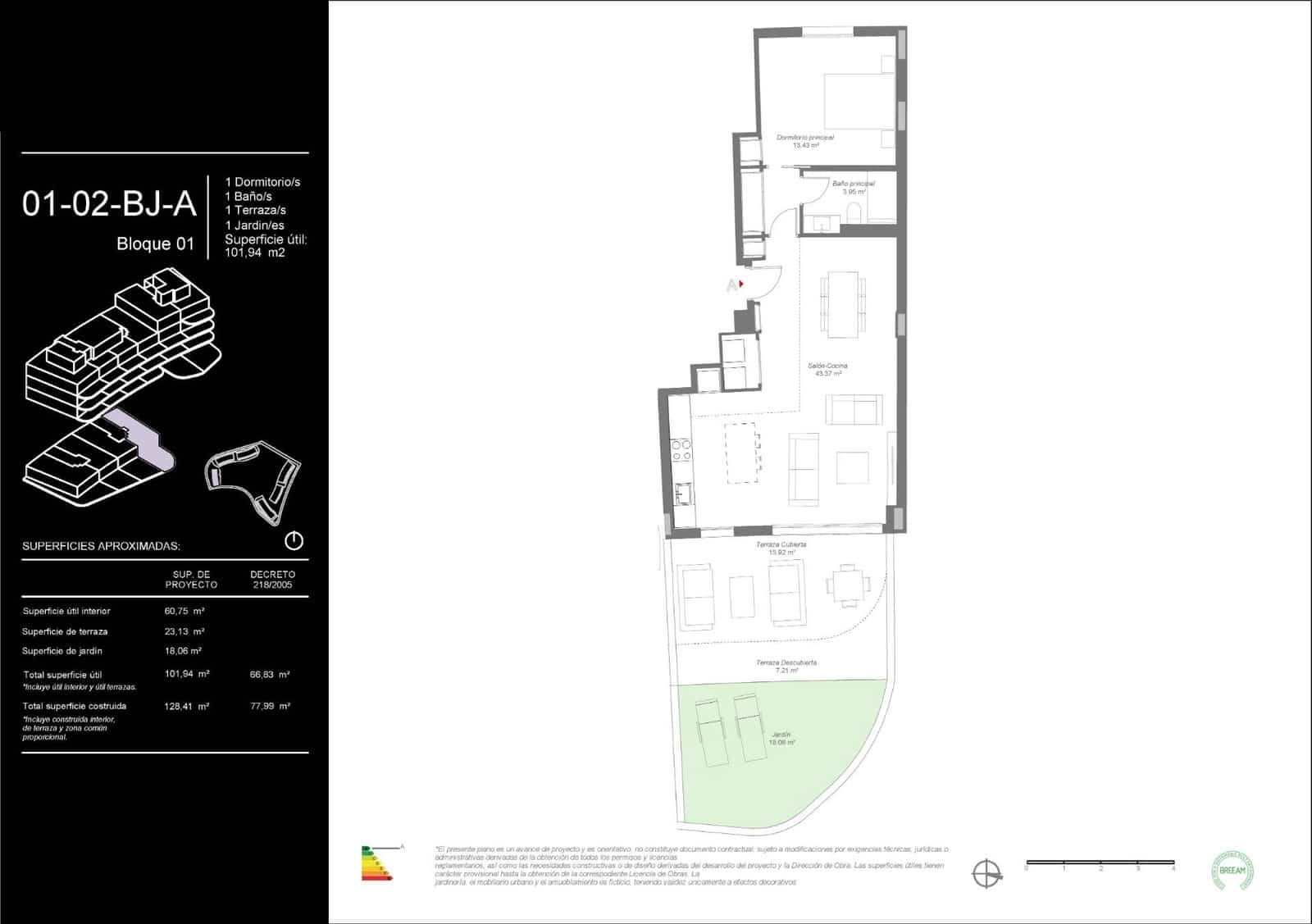 1 soverom Leilighet til salgs i Mijas med svømmebasseng garasje - € 359 000 (Ref: 9801611)
