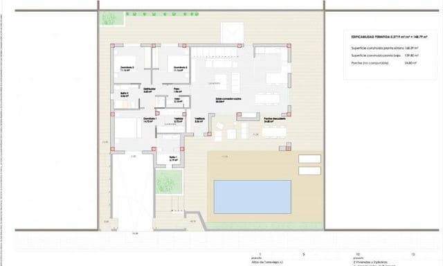 3 slaapkamer Villa te koop in Los Altos met zwembad - € 750.000 (Ref: 9801990)