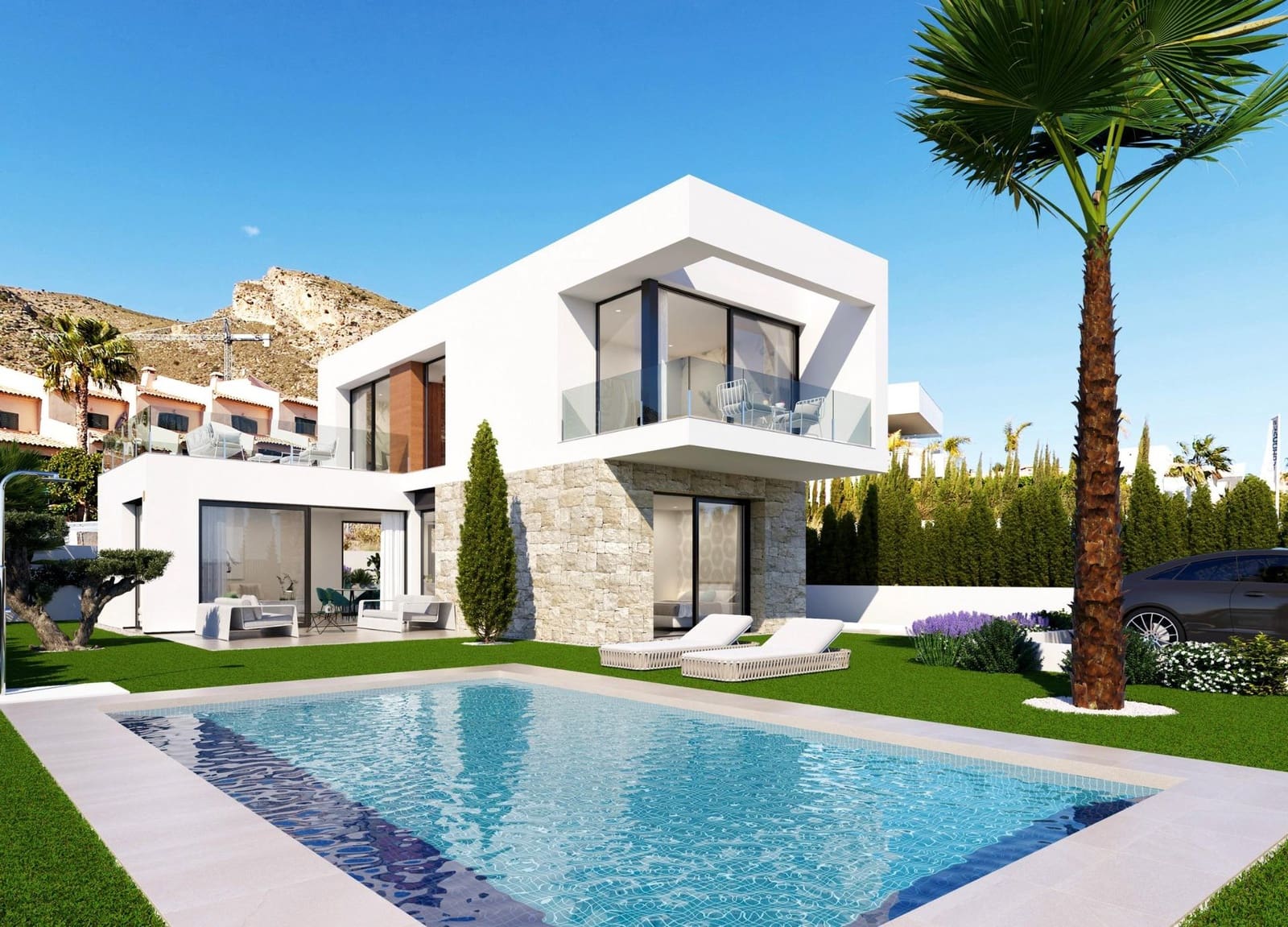 4 soveværelse Villa til salg i Finestrat med swimmingpool garage - € 2.195.000 (Ref: 9901327)