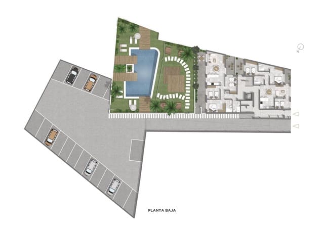 2 soverom Leilighet til salgs i Zona Pueblo, Guardamar del Segura med svømmebasseng garasje - € 332 500 (Ref: 9963565)