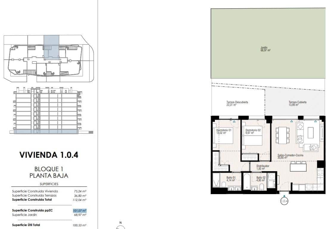 2 soverom Leilighet til salgs i La Villajoyosa / Vila Joiosa med svømmebasseng garasje - € 468 000 (Ref: 9975920)