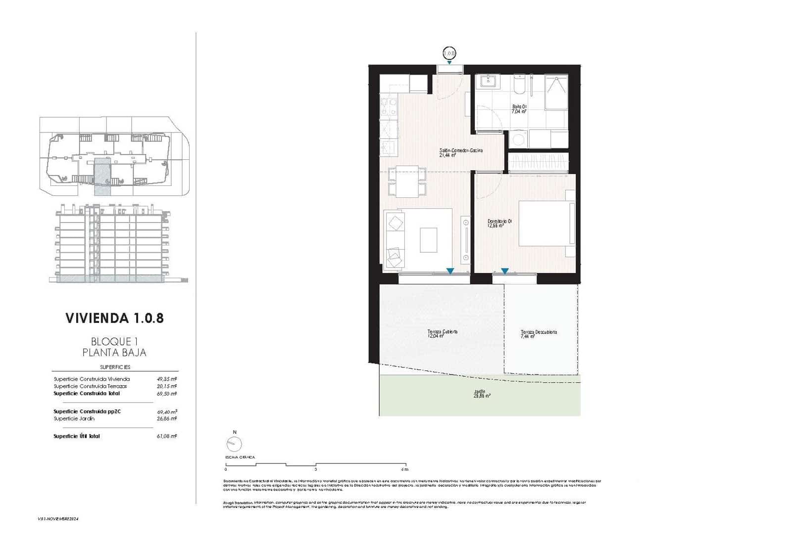 1 soveværelse Lejlighed til salg i La Villajoyosa / Vila Joiosa med swimmingpool garage - € 339.000 (Ref: 9975921)