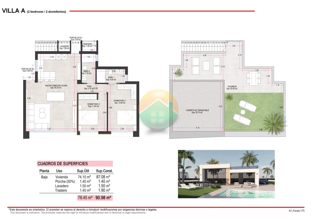 2 slaapkamer Villa te koop in Condado de Alhama met zwembad - € 284.000 (Ref: 8281757)