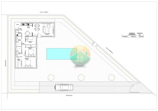 3 sypialnia Willa na sprzedaż w Mazarrón ciudad, Mazarrón z basenem - 339 000 € (Ref: 8754666)