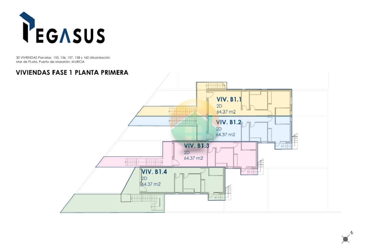 2 chambre Appartement à vendre à Puerto de Mazarron - 189 000 € (Ref: 9401013)