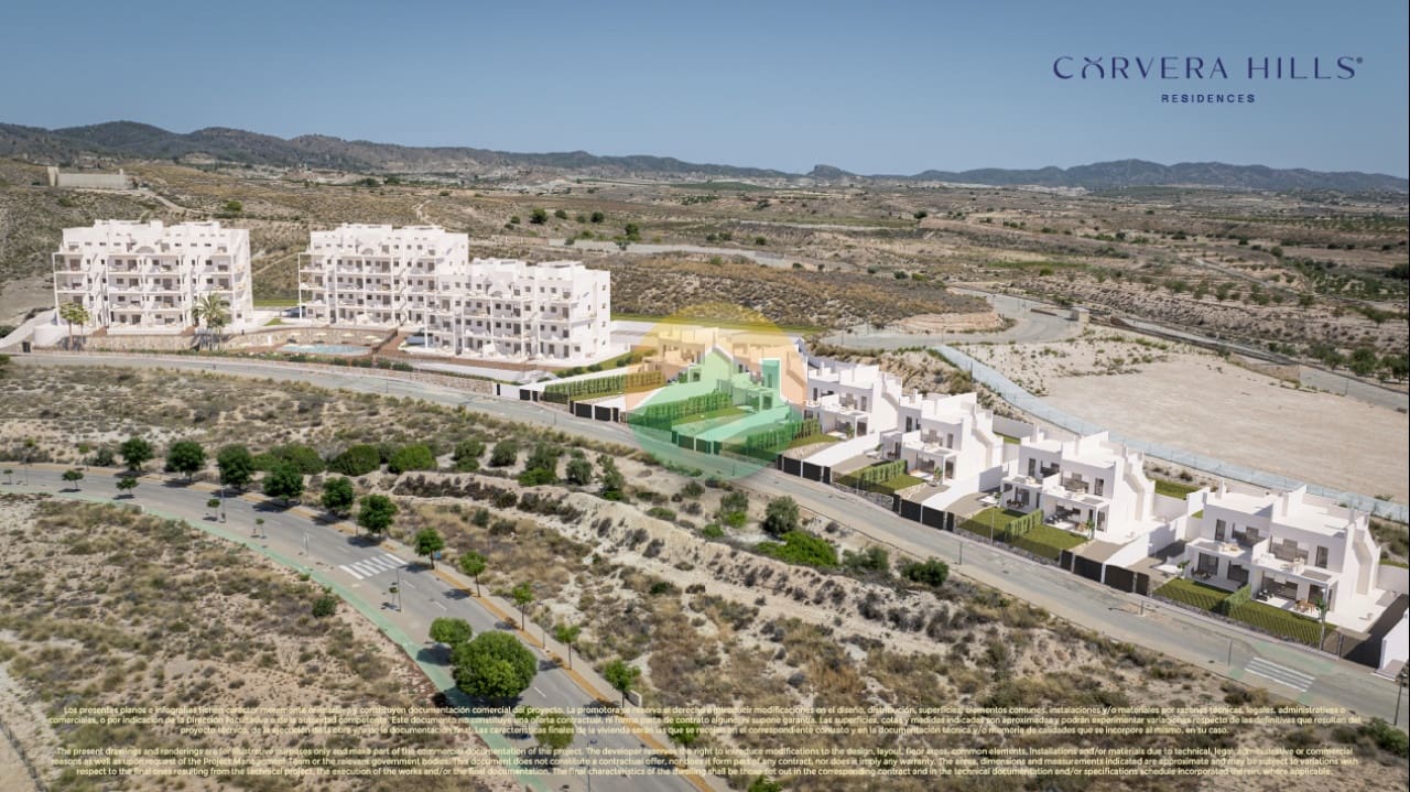 Pareado de 3 habitaciones en Corvera en venta con piscina - 369.000 € (Ref: 9898442)