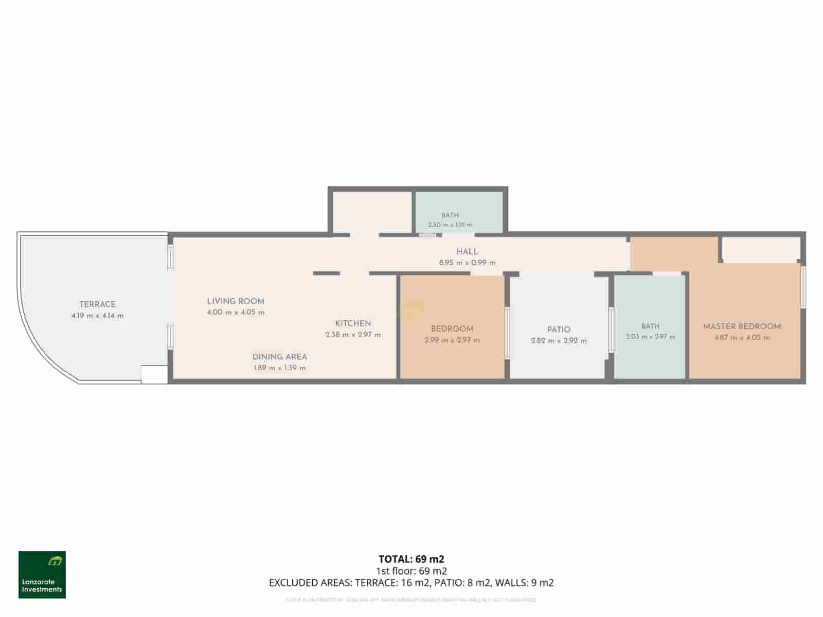 2 chambre Appartement à vendre à Costa Teguise avec piscine - 385 000 € (Ref: 10004966)
