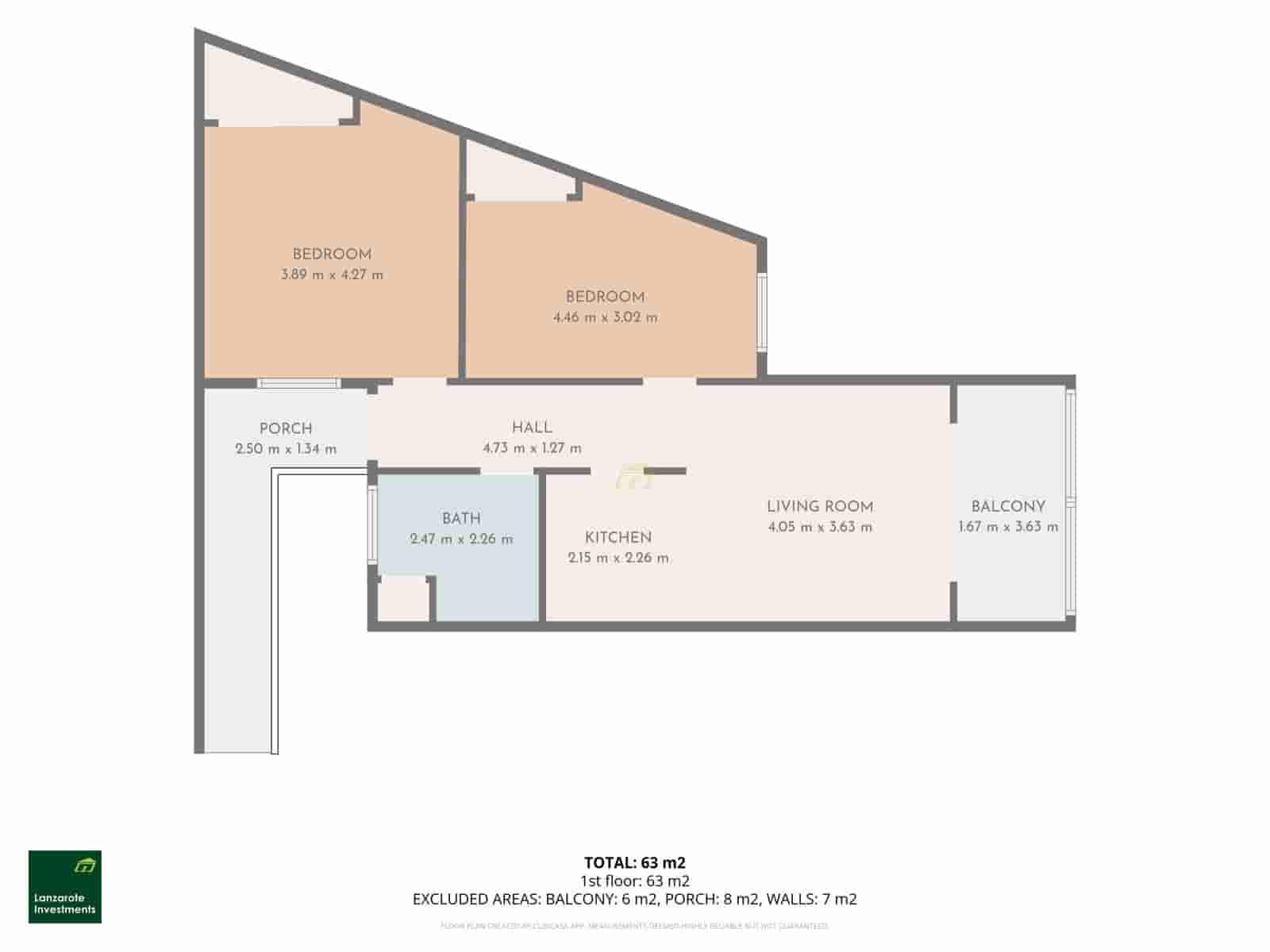 2 camera da letto Appartamento in vendita in Puerto del Carmen - 250.000 € (Rif: 10023524)