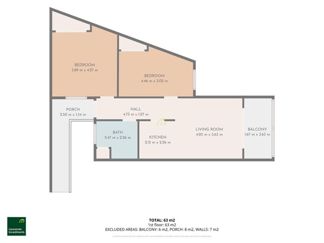 2 camera da letto Appartamento in vendita in Puerto del Carmen, Tías - 250.000 € (Rif: 10023524)