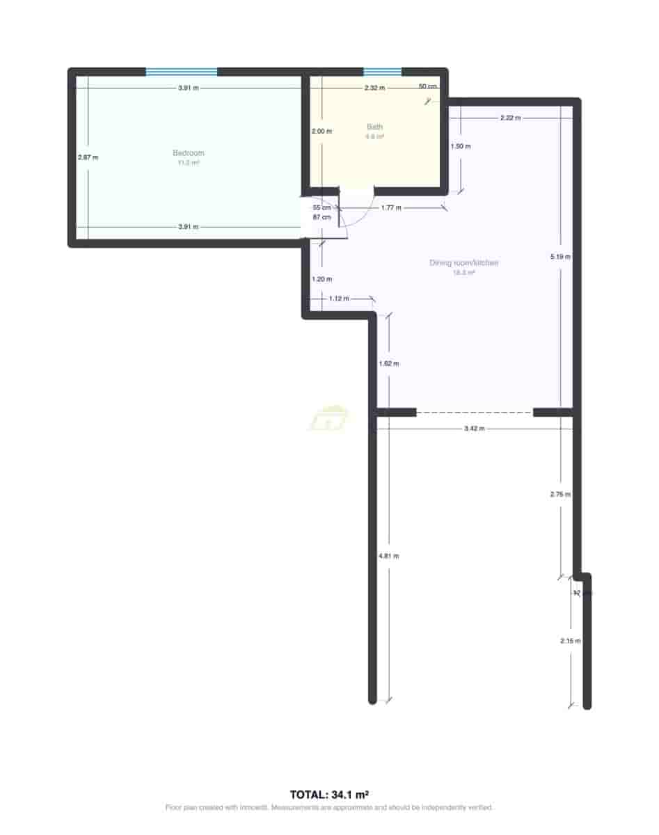 1 soveværelse Lejlighed til salg i Puerto del Carmen med swimmingpool - € 230.000 (Ref: 10054603)