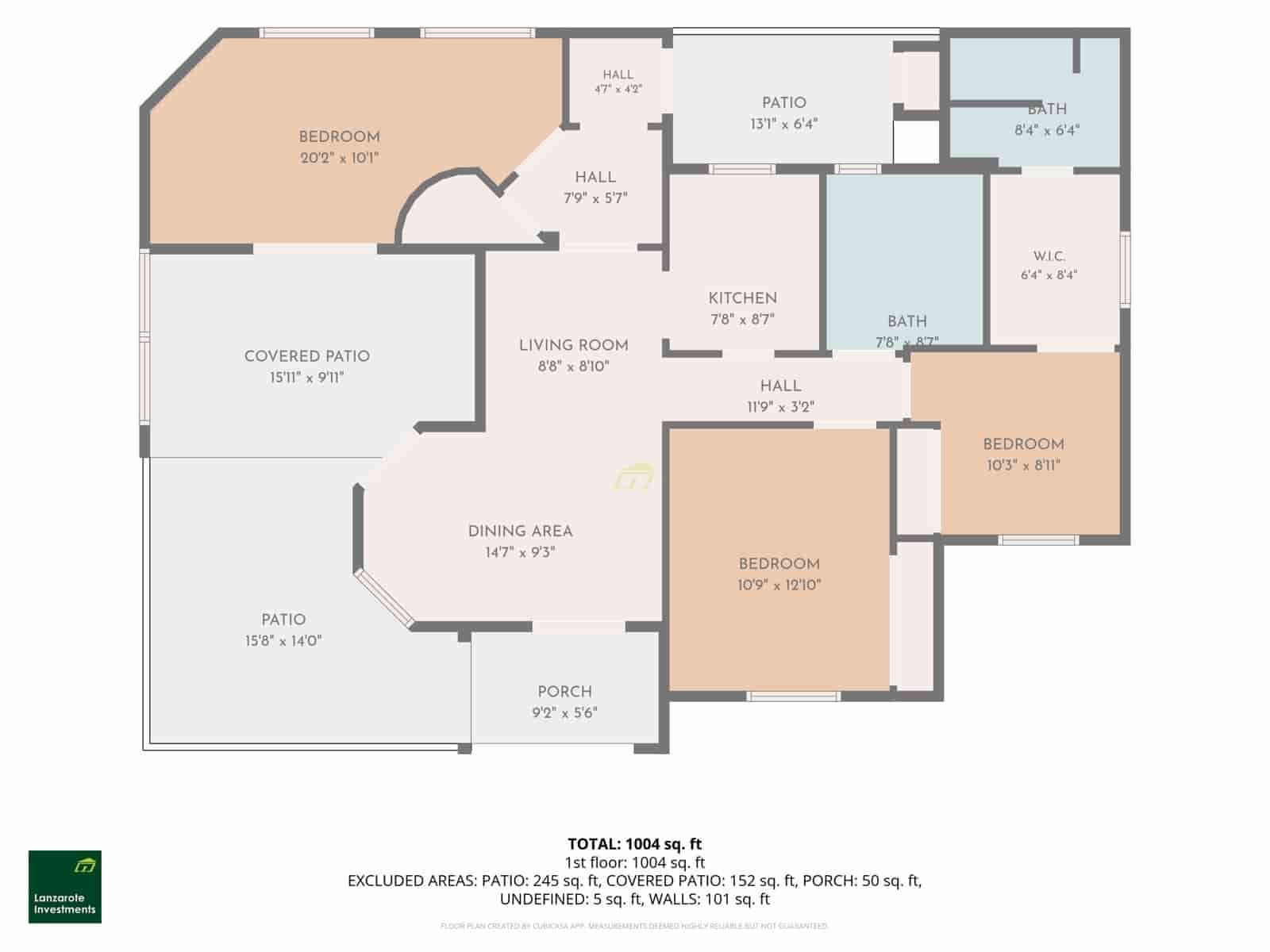 3 camera da letto Bungalow in vendita in Playa Blanca con piscina - 415.000 € (Rif: 10080348)